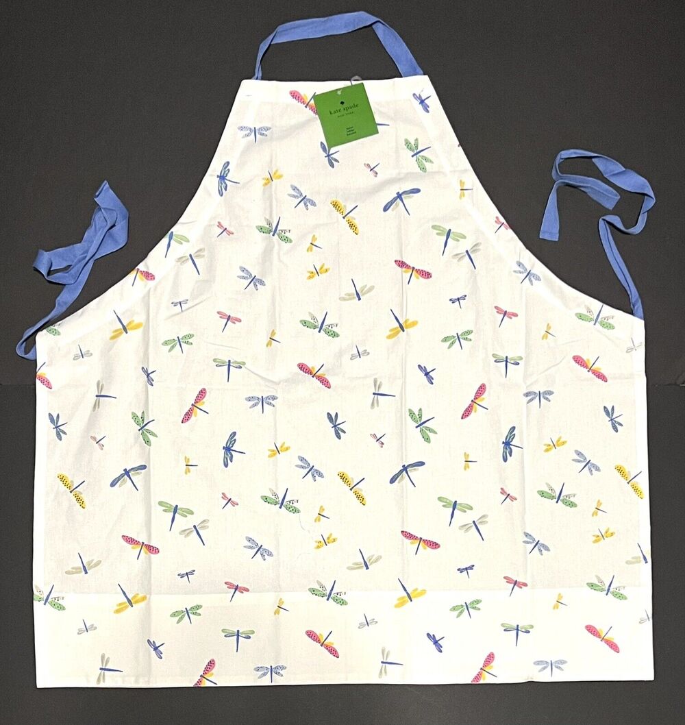 Kate Spade Dragonfly Kitchen Apron Dragonflies Kitchen Measurements On Back NWT